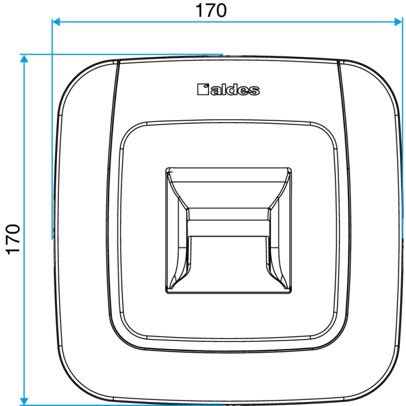Bouche hygroréglable BDH bain B51 5/35 m³/h D 80 mm blanc - ALDES - 11015170