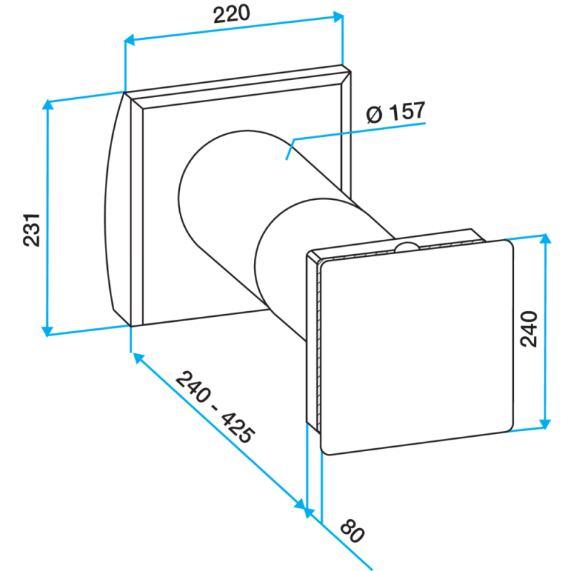 VMC double-flux pièce par pièce Nano Air® 50 - ALDES - 11023463