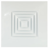 Diffuseur fixe pour dalles de plafond 600x600 aluminium blanc - AF704TP - ALDES