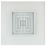 Diffuseur fixe pour dalles de plafond 600x600 aluminium blanc - AF704TP - ALDES