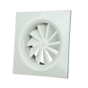 Diffuseur fixe hélicoïdal pour dalles plafond 600x600 acier blanc - SF861T - ALDES