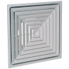 Diffuseur fixe et plenum pour dalle plafond 600x600 acier blanc- SF704R TP - ALDES