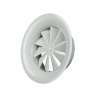 Diffuseur circulaire fixe à jet hélicoïdal pr plafond en acier blanc - SR861 - ALDES