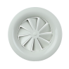 Diffuseur circulaire fixe à jet hélicoïdal pr plafond en acier blanc - SR861 - ALDES
