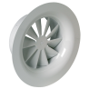 Diffuseur circulaire fixe à jet hélicoïdal pr plafond en acier blanc - SR861 - ALDES
