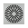 Diffuseur réglable hélicoïdal pour dalle plafond 600x600 acier blanc SF 785 - ALDES - 11051132