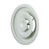 Diffuseur soufflage réglable circulaire acier blanc plafond ou conduit A842 - ALDES