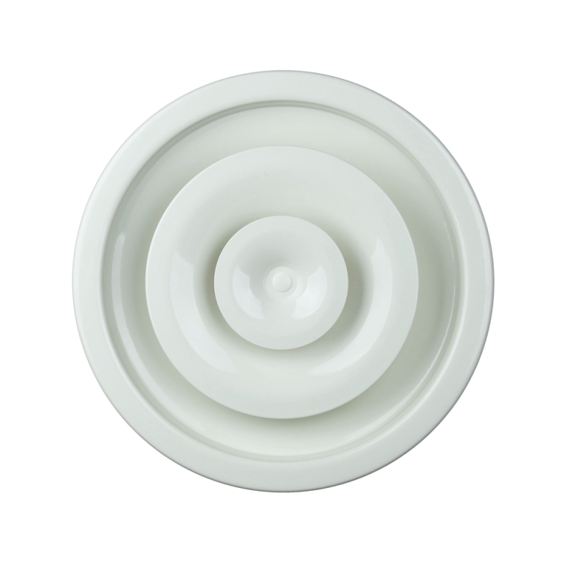 Diffuseur soufflage réglable circulaire acier blanc plafond ou conduit A842 - ALDES