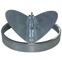 Registre circulaire en acier pour diffuseur circulaire ou rectangulaire - BR - ALDES