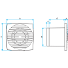 Extracteur ponctuel DESIGN Ø 150 mm (H), à détection d'humidité - ALDES - 11022310