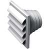 Grille extérieure VPA D 186x186 mm blanc - ALDES - 11001500