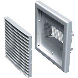 Grille extérieure carrée GPA 186x186 mm plastique blanc - ALDES - 11001503