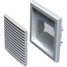 Grille extérieure carrée GPA 186x186 mm plastique blanc - ALDES - 11001503