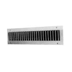 Grille sur conduit simple déflexion de reprise en acier GD 102 - ALDES