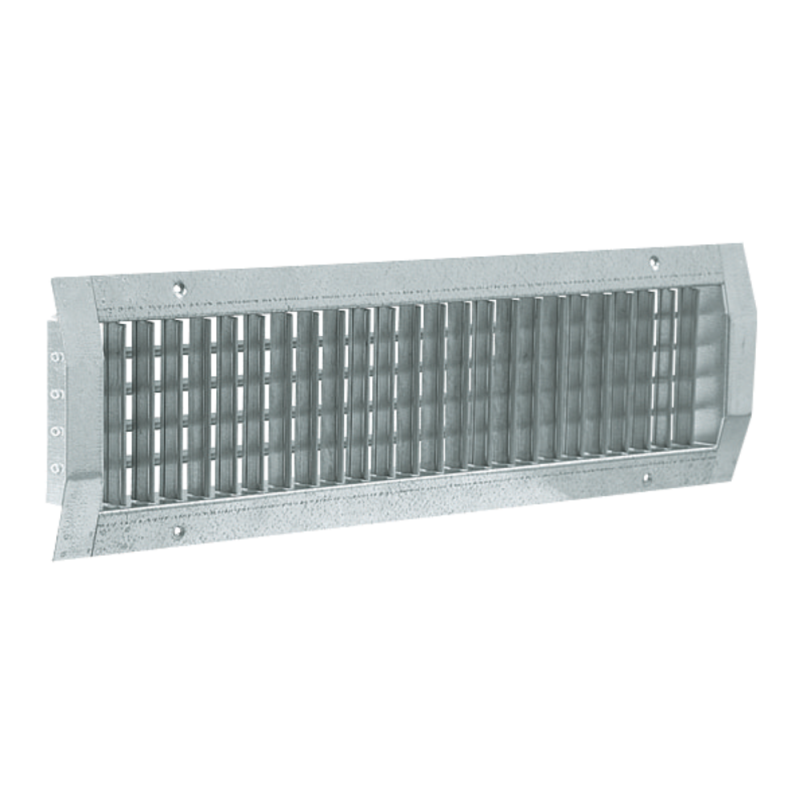 Grille sur conduit simple déflexion de soufflage en acier GD 102 - ALDES