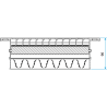 Grille murale de soufflage ou reprise en aluminium - GRIDLINED WALL F3 - ALDES