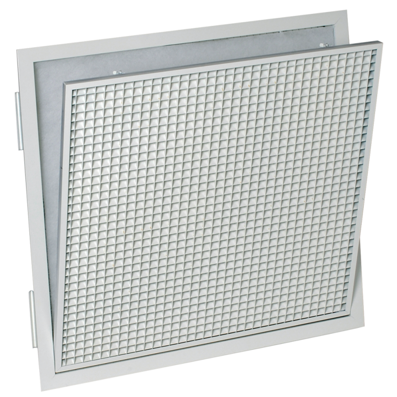 Grille reprise dalle de plafond 600x300 blanche mailles carrées filtre AC174Z - ALDES - 11050742