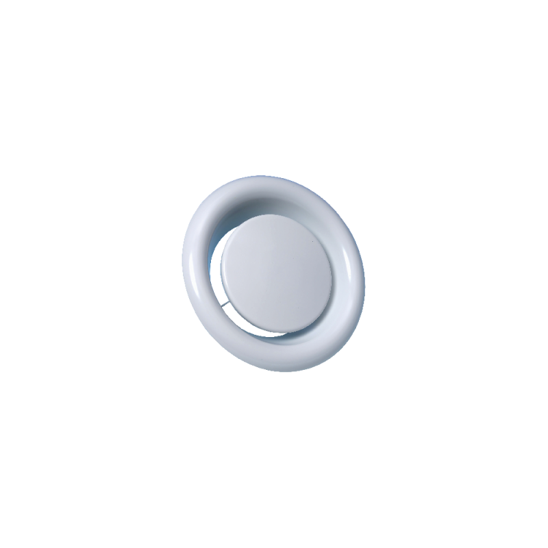 Bouche à noyau réglable de reprise acier blanc - SR 143 - ALDES