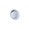Bouche à noyau réglable de reprise acier blanc - SR 143 - ALDES