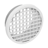 Bouche d'extraction murale ou plafond blanc RAL9003 30% en aluminium - BEM 780 - ALDES