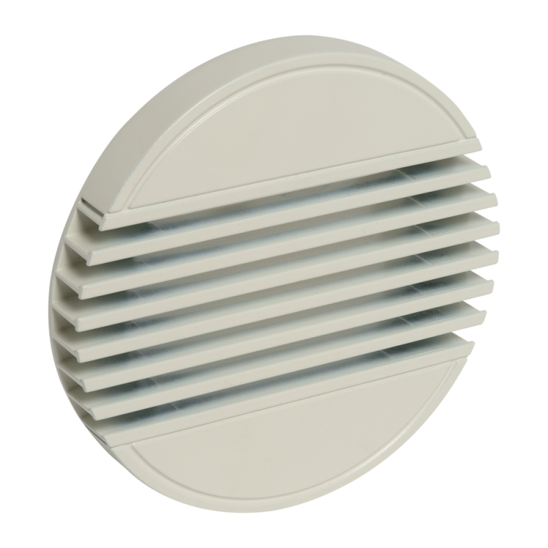 Petit terminal pour soufflage mural ou reprise mural/plafond aluminium blanc - BIM2 300 - ALDES