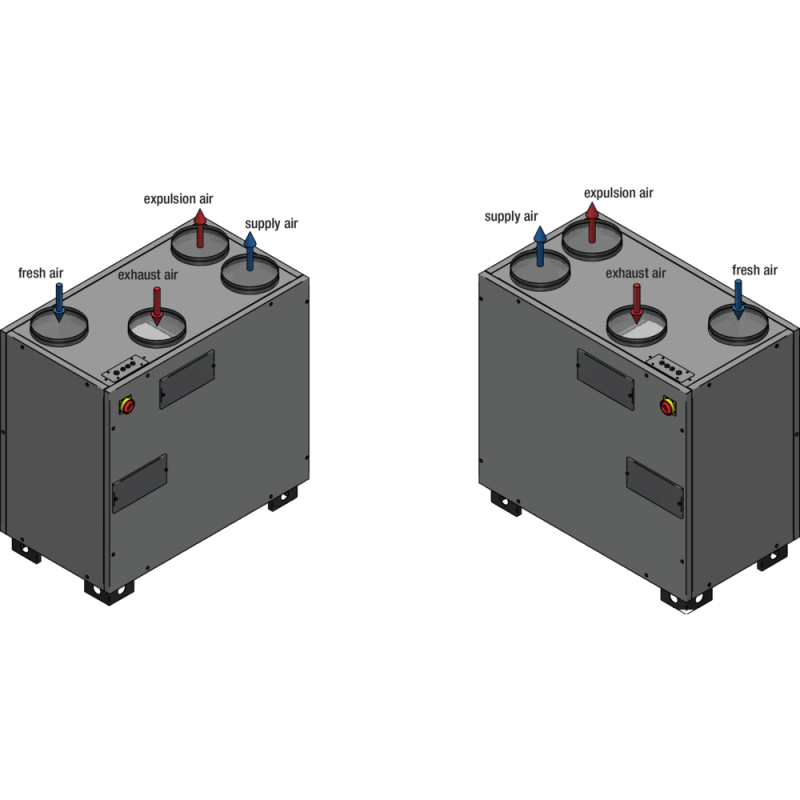 VMC double flux InspirAIR® Top 600 configuration gauche - ALDES - 11027177