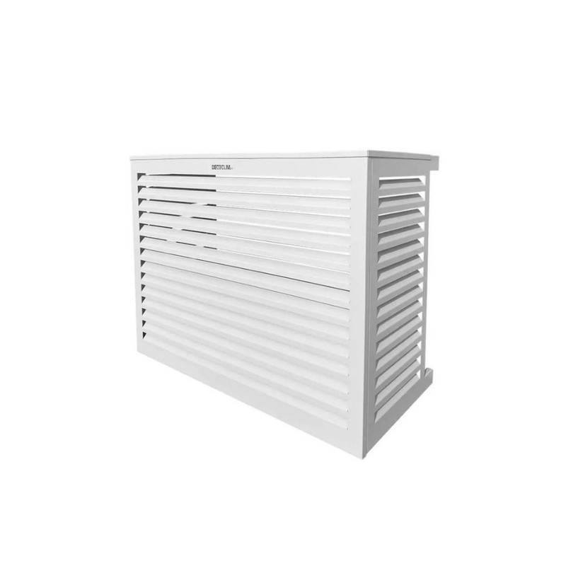 Cache unité extérieure aluminium blanc - DECOCLIM