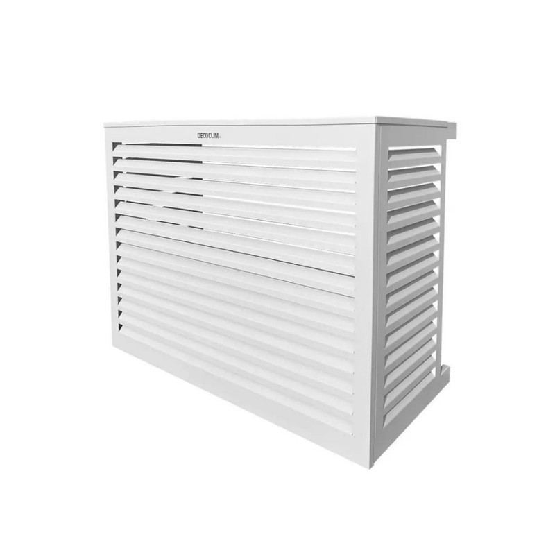 Cache unité extérieure aluminium blanc - DECOCLIM