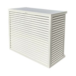 Cache unité extérieure aluminium blanc - DECOCLIM