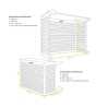 Cache unité extérieure aluminium blanc - DECOCLIM
