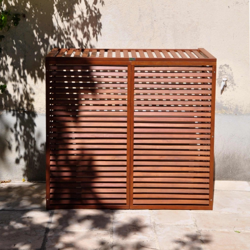 Cache unité extérieure bois - DECOCLIM