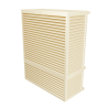 Cache unité extérieure aluminium ivoire clair - DECOCLIM