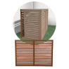 Face arrière pour cache en bois - DECOCLIM