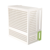 Lot de 2 joues latérales en aluminium pour extension - DECOCLIM