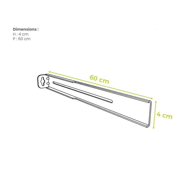 Réglettes de profondeur aluminium - DECOCLIM
