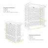 Cache unité extérieure en aluminium