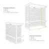 Cache unité extérieure en aluminium