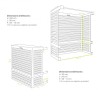 Cache unité extérieure en aluminium
