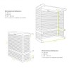 Cache unité extérieure en aluminium