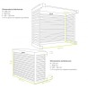 Cache unité extérieure en aluminium