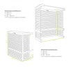 Cache unité extérieure en aluminium