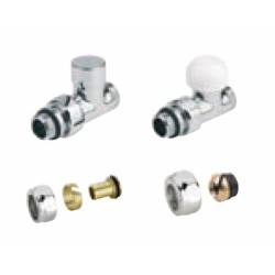 Kit de raccordement sèche-serviettes droit thermostatique blanc - ATLANTIC - 850306