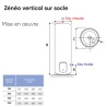 ATLANTIC - Chauffe-eau électrique Zénéo ACI Hybride vertical sur socle 300L - 154319