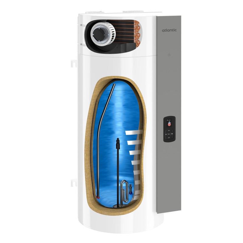 Chauffe-eau thermodynamique Calypso vertical mural 100L - ATLANTIC - 234511