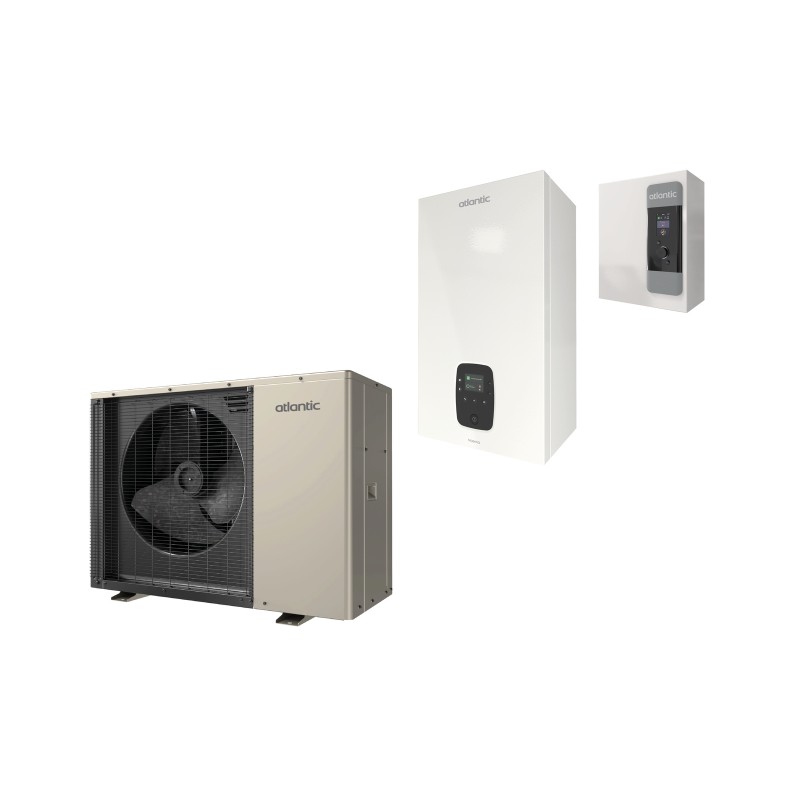 Pompe à chaleur hybride murale monobloc gaz Hybea 8 kW Micro 30 kW - ATLANTIC - 527434