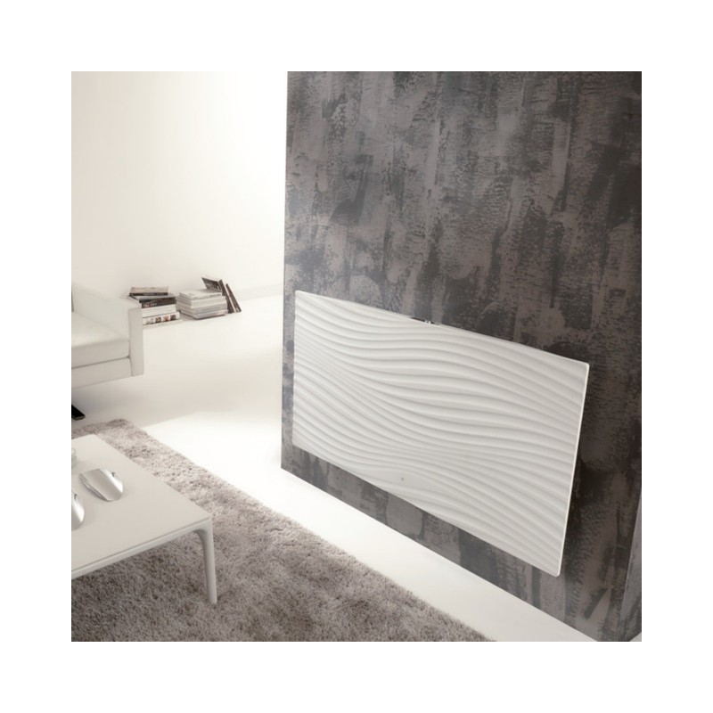 ATLANTIC - Radiateur connecté Irisium horizontal 1000W blanc carat - 603110
