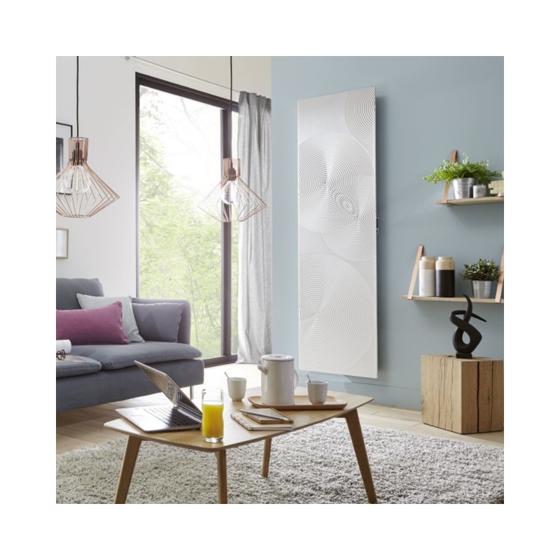 ATLANTIC - Radiateur connecté Irisium Serenity vertical 1000W blanc carat&nbsp; - 604213