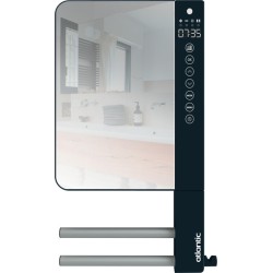ATLANTIC - Sèche-serviettes soufflant&nbsp;Telia avec 2 barres et miroir anthracite 1800W - 720111
