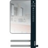 ATLANTIC - Sèche-serviettes soufflant&nbsp;Telia avec 2 barres et miroir anthracite 1800W - 720111