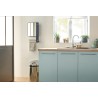 ATLANTIC - Sèche-serviettes soufflant&nbsp;Telia avec 2 barres et miroir anthracite 1800W - 720111